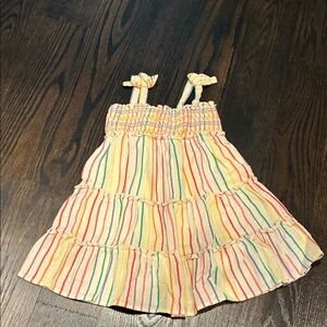Cat & Jack Cream Dress with Colorful Accents